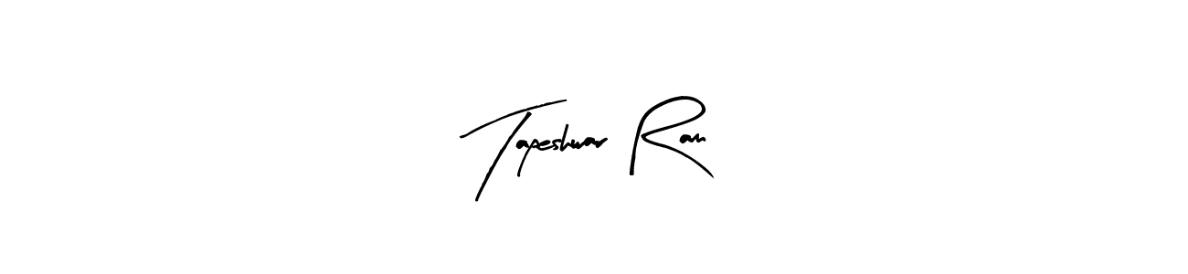 Arty Signature is a professional signature style that is perfect for those who want to add a touch of class to their signature. It is also a great choice for those who want to make their signature more unique. Get Tapeshwar Ram name to fancy signature for free. Tapeshwar Ram signature style 8 images and pictures png