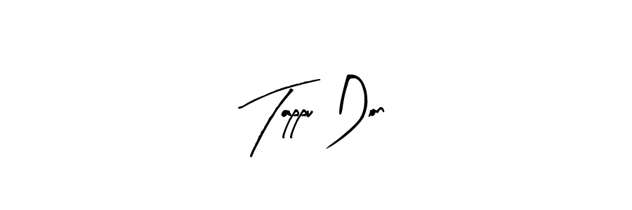 How to make Tappu Don name signature. Use Arty Signature style for creating short signs online. This is the latest handwritten sign. Tappu Don signature style 8 images and pictures png