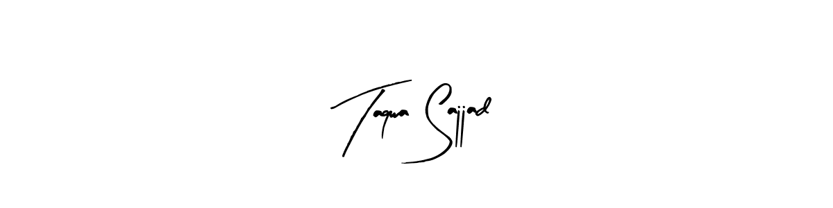 It looks lik you need a new signature style for name Taqwa Sajjad. Design unique handwritten (Arty Signature) signature with our free signature maker in just a few clicks. Taqwa Sajjad signature style 8 images and pictures png