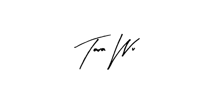 if you are searching for the best signature style for your name Tara Wu. so please give up your signature search. here we have designed multiple signature styles  using Arty Signature. Tara Wu signature style 8 images and pictures png