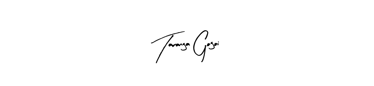 How to make Taranga Gogoi name signature. Use Arty Signature style for creating short signs online. This is the latest handwritten sign. Taranga Gogoi signature style 8 images and pictures png