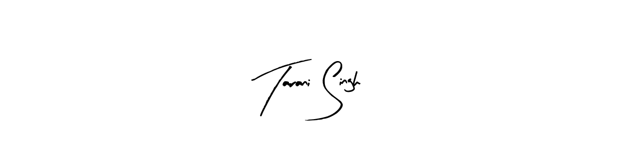 The best way (Arty Signature) to make a short signature is to pick only two or three words in your name. The name Tarani Singh include a total of six letters. For converting this name. Tarani Singh signature style 8 images and pictures png