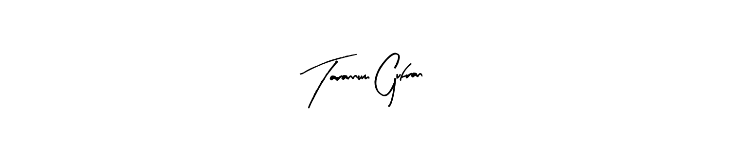How to make Tarannum Gufran signature? Arty Signature is a professional autograph style. Create handwritten signature for Tarannum Gufran name. Tarannum Gufran signature style 8 images and pictures png
