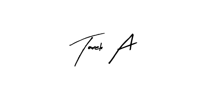 Also You can easily find your signature by using the search form. We will create Tarek A name handwritten signature images for you free of cost using Arty Signature sign style. Tarek A signature style 8 images and pictures png