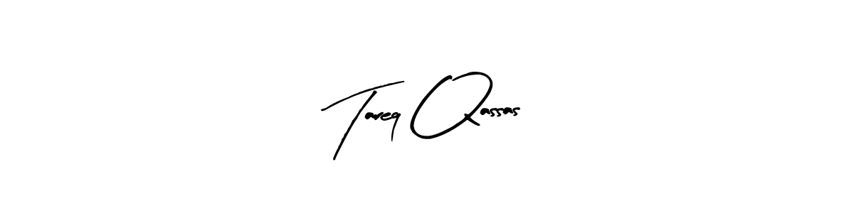 How to make Tareq Qassas name signature. Use Arty Signature style for creating short signs online. This is the latest handwritten sign. Tareq Qassas signature style 8 images and pictures png