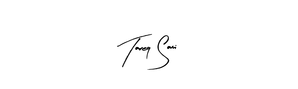 Similarly Arty Signature is the best handwritten signature design. Signature creator online .You can use it as an online autograph creator for name Tareq Sami. Tareq Sami signature style 8 images and pictures png