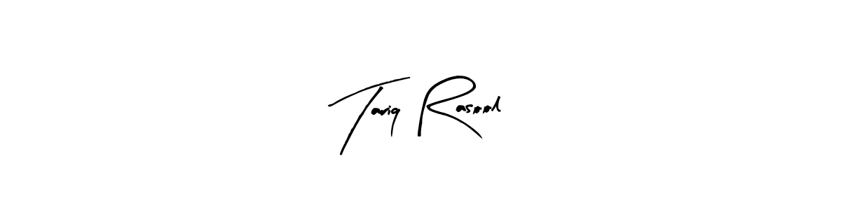 Similarly Arty Signature is the best handwritten signature design. Signature creator online .You can use it as an online autograph creator for name Tariq Rasool. Tariq Rasool signature style 8 images and pictures png