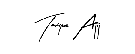 Master the art of signing with Tarique Ajij written in fluent Arty Signature script. A great template to practice and refine your handwriting. Tarique Ajij signature style 8 images and pictures png