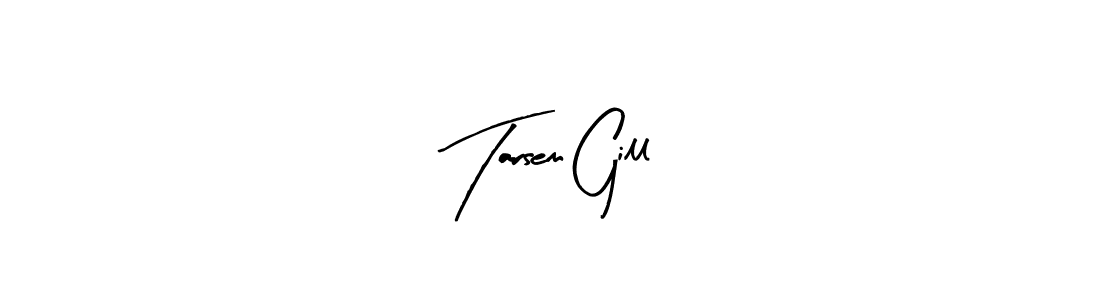Design your own signature with our free online signature maker. With this signature software, you can create a handwritten (Arty Signature) signature for name Tarsem Gill. Tarsem Gill signature style 8 images and pictures png