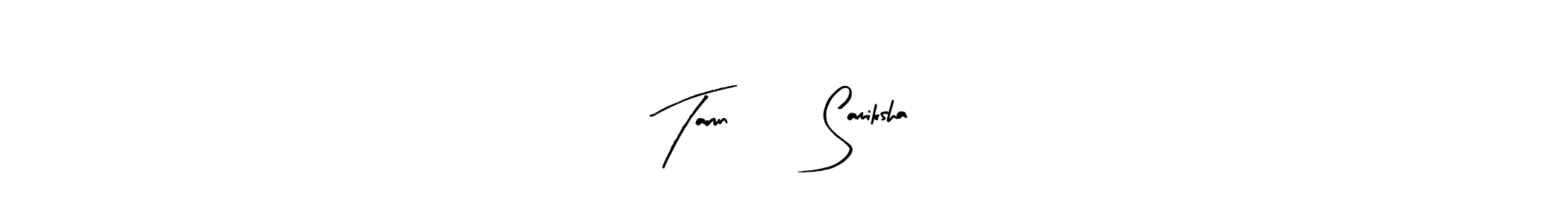 This is the best signature style for the Tarun ❤️ Samiksha name. Also you like these signature font (Arty Signature). Mix name signature. Tarun ❤️ Samiksha signature style 8 images and pictures png