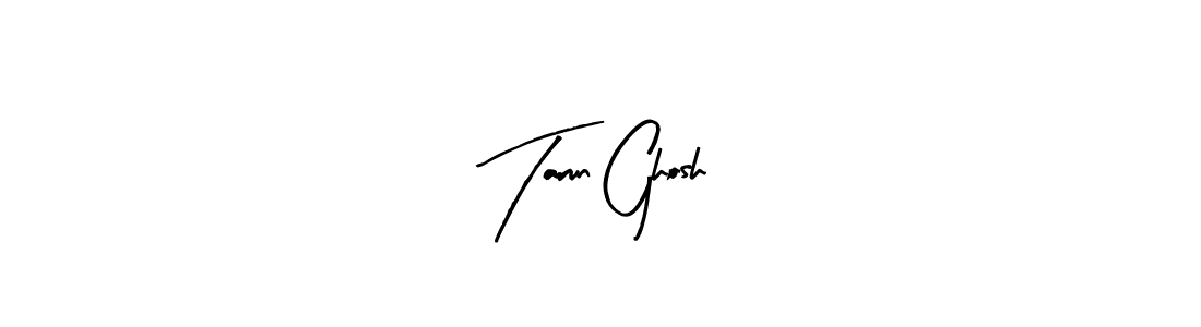 How to make Tarun Ghosh name signature. Use Arty Signature style for creating short signs online. This is the latest handwritten sign. Tarun Ghosh signature style 8 images and pictures png