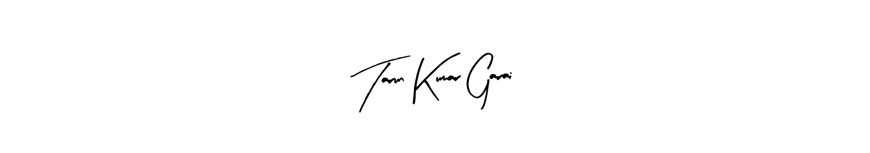 How to make Tarun Kumar Garai name signature. Use Arty Signature style for creating short signs online. This is the latest handwritten sign. Tarun Kumar Garai signature style 8 images and pictures png