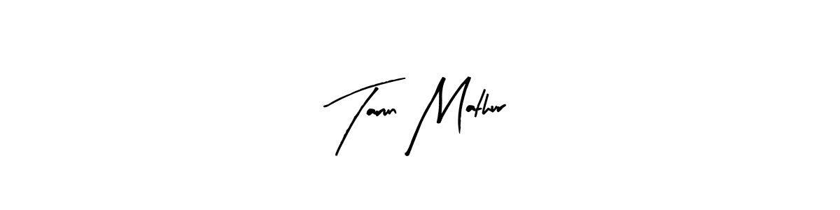 Use a signature maker to create a handwritten signature online. With this signature software, you can design (Arty Signature) your own signature for name Tarun Mathur. Tarun Mathur signature style 8 images and pictures png