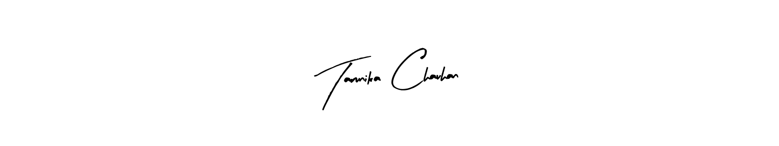 Design your own signature with our free online signature maker. With this signature software, you can create a handwritten (Arty Signature) signature for name Tarunika Chauhan. Tarunika Chauhan signature style 8 images and pictures png