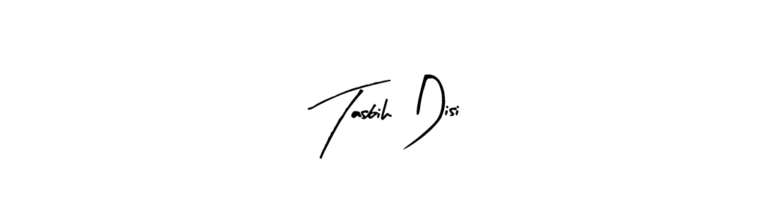 The best way (Arty Signature) to make a short signature is to pick only two or three words in your name. The name Tasbih Disi include a total of six letters. For converting this name. Tasbih Disi signature style 8 images and pictures png