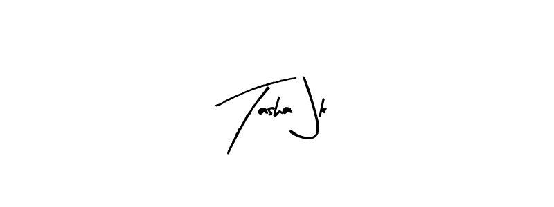 Design your own signature with our free online signature maker. With this signature software, you can create a handwritten (Arty Signature) signature for name Tasha Jk. Tasha Jk signature style 8 images and pictures png