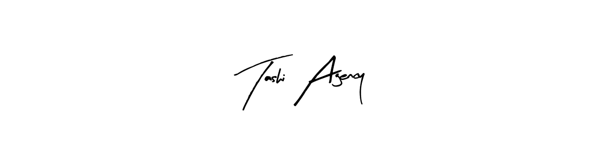 Similarly Arty Signature is the best handwritten signature design. Signature creator online .You can use it as an online autograph creator for name Tashi Agency. Tashi Agency signature style 8 images and pictures png