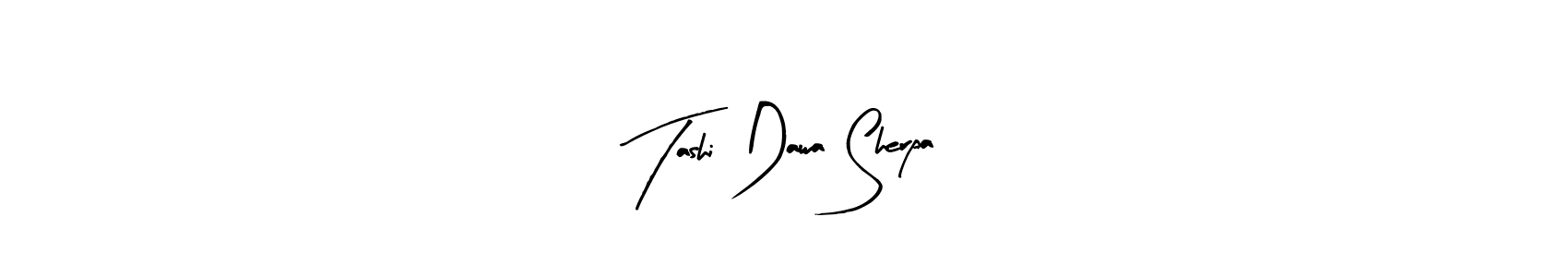 Also we have Tashi Dawa Sherpa name is the best signature style. Create professional handwritten signature collection using Arty Signature autograph style. Tashi Dawa Sherpa signature style 8 images and pictures png