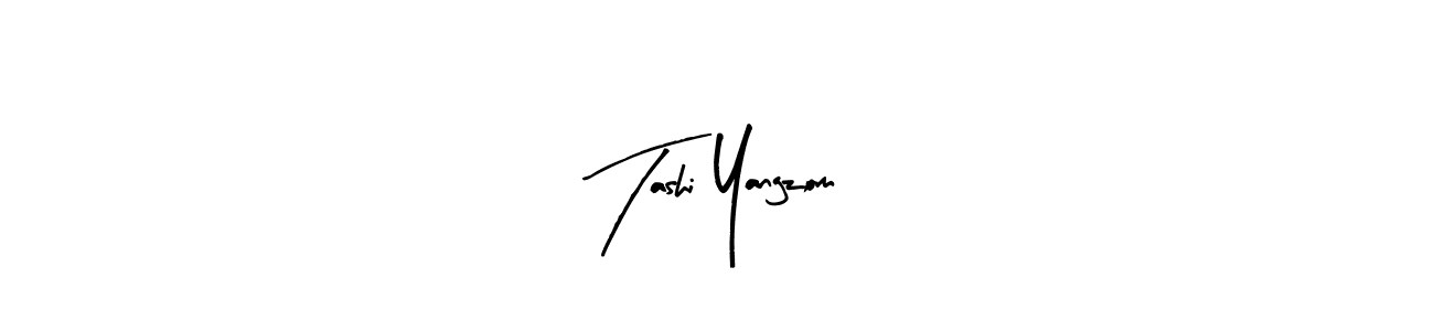 Use a signature maker to create a handwritten signature online. With this signature software, you can design (Arty Signature) your own signature for name Tashi Yangzom. Tashi Yangzom signature style 8 images and pictures png