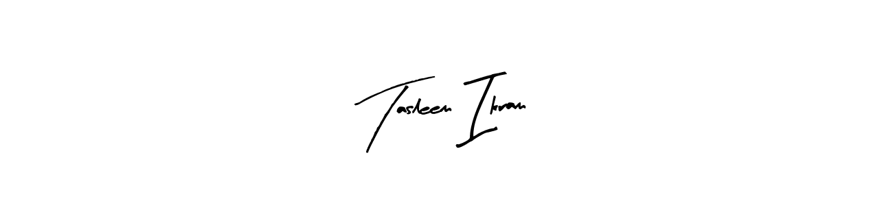 How to make Tasleem Ikram signature? Arty Signature is a professional autograph style. Create handwritten signature for Tasleem Ikram name. Tasleem Ikram signature style 8 images and pictures png