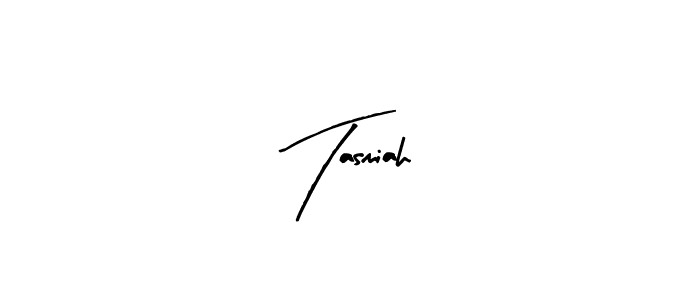 Similarly Arty Signature is the best handwritten signature design. Signature creator online .You can use it as an online autograph creator for name Tasmiah. Tasmiah signature style 8 images and pictures png