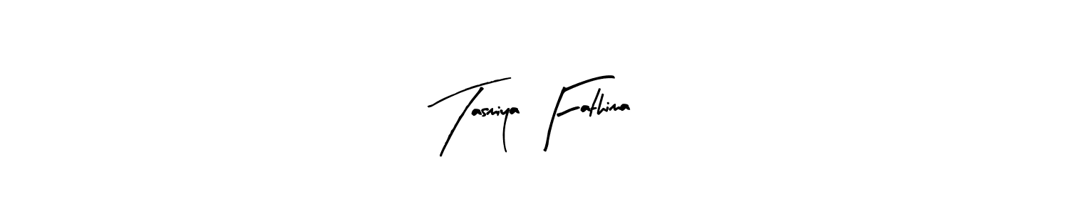 Design your own signature with our free online signature maker. With this signature software, you can create a handwritten (Arty Signature) signature for name Tasmiya Fathima. Tasmiya Fathima signature style 8 images and pictures png