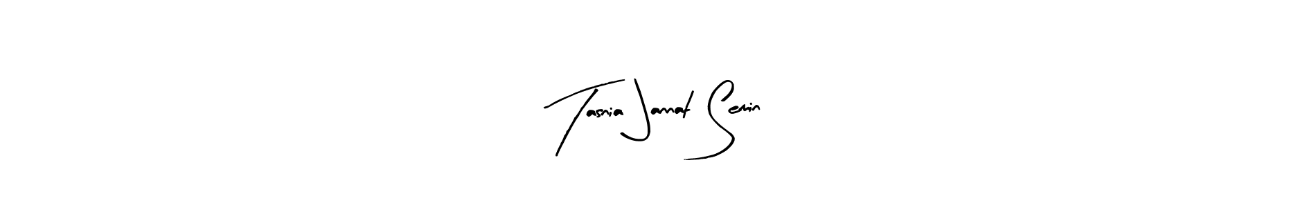 Use a signature maker to create a handwritten signature online. With this signature software, you can design (Arty Signature) your own signature for name Tasnia Jannat Semin. Tasnia Jannat Semin signature style 8 images and pictures png