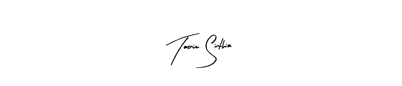 The best way (Arty Signature) to make a short signature is to pick only two or three words in your name. The name Tasnim Sinthia include a total of six letters. For converting this name. Tasnim Sinthia signature style 8 images and pictures png