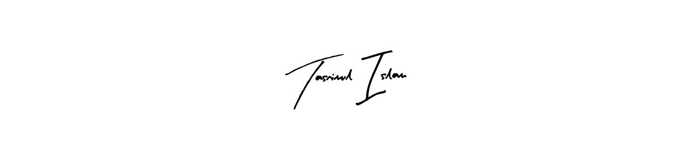 How to make Tasnimul Islam name signature. Use Arty Signature style for creating short signs online. This is the latest handwritten sign. Tasnimul Islam signature style 8 images and pictures png