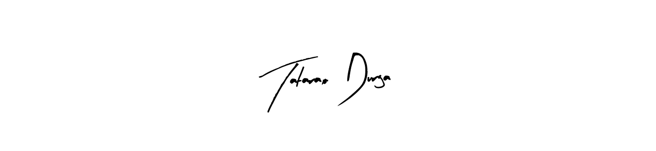 Similarly Arty Signature is the best handwritten signature design. Signature creator online .You can use it as an online autograph creator for name Tatarao Durga. Tatarao Durga signature style 8 images and pictures png