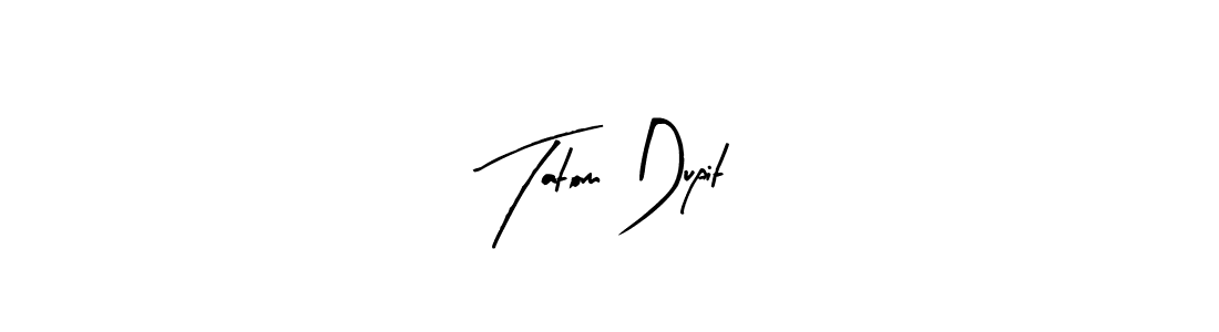 Tatom Dupit stylish signature style. Best Handwritten Sign (Arty Signature) for my name. Handwritten Signature Collection Ideas for my name Tatom Dupit. Tatom Dupit signature style 8 images and pictures png