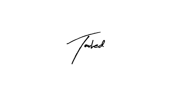 How to make Tauhed name signature. Use Arty Signature style for creating short signs online. This is the latest handwritten sign. Tauhed signature style 8 images and pictures png