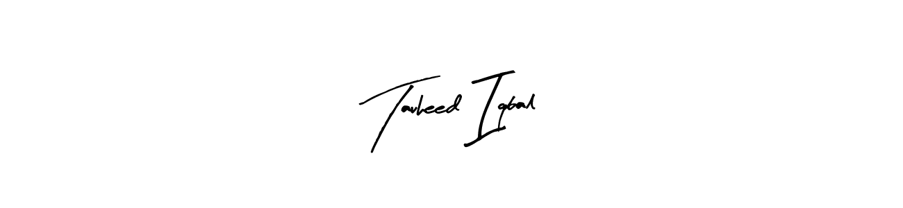 It looks lik you need a new signature style for name Tauheed Iqbal. Design unique handwritten (Arty Signature) signature with our free signature maker in just a few clicks. Tauheed Iqbal signature style 8 images and pictures png