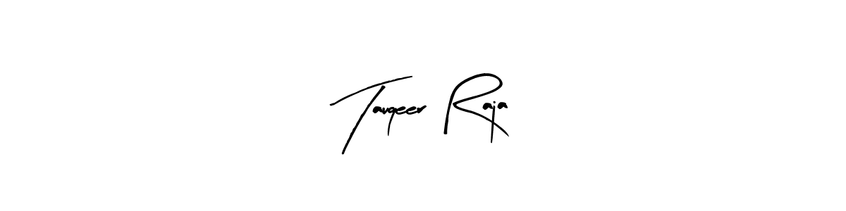 Design your own signature with our free online signature maker. With this signature software, you can create a handwritten (Arty Signature) signature for name Tauqeer Raja. Tauqeer Raja signature style 8 images and pictures png
