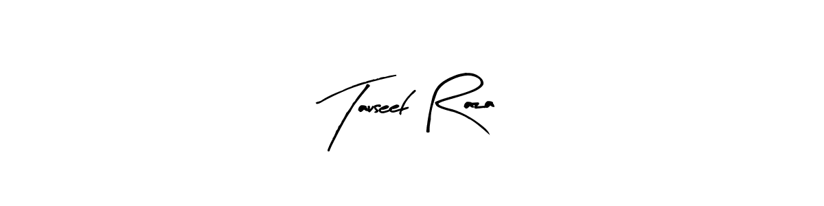 The best way (Arty Signature) to make a short signature is to pick only two or three words in your name. The name Tauseef Raza include a total of six letters. For converting this name. Tauseef Raza signature style 8 images and pictures png