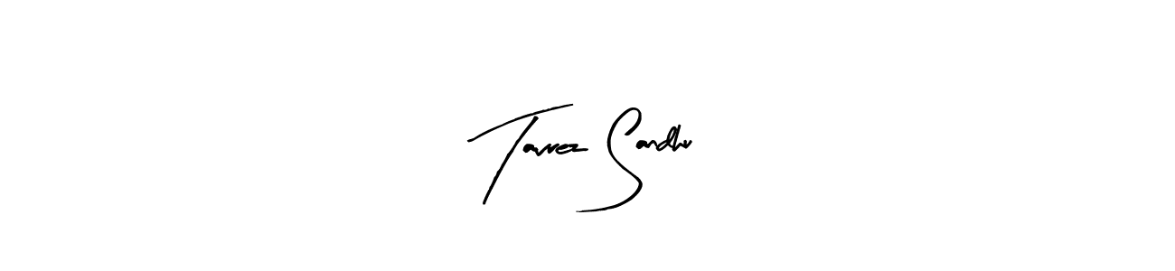 How to make Tavrez Sandhu name signature. Use Arty Signature style for creating short signs online. This is the latest handwritten sign. Tavrez Sandhu signature style 8 images and pictures png