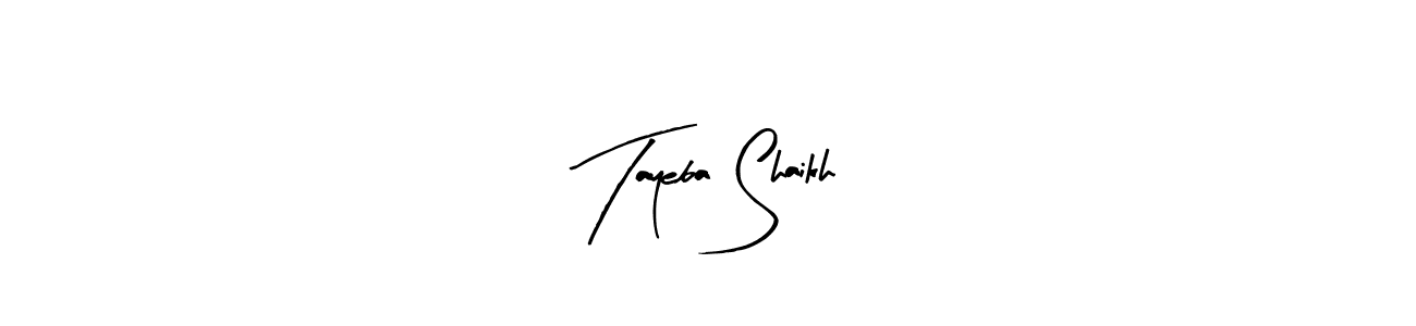 Also You can easily find your signature by using the search form. We will create Tayeba Shaikh name handwritten signature images for you free of cost using Arty Signature sign style. Tayeba Shaikh signature style 8 images and pictures png