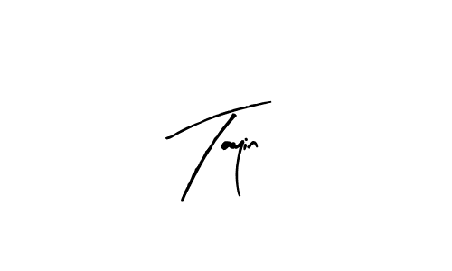 Use a signature maker to create a handwritten signature online. With this signature software, you can design (Arty Signature) your own signature for name Tayin. Tayin signature style 8 images and pictures png