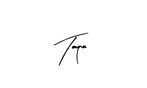 How to make Tayna name signature. Use Arty Signature style for creating short signs online. This is the latest handwritten sign. Tayna signature style 8 images and pictures png