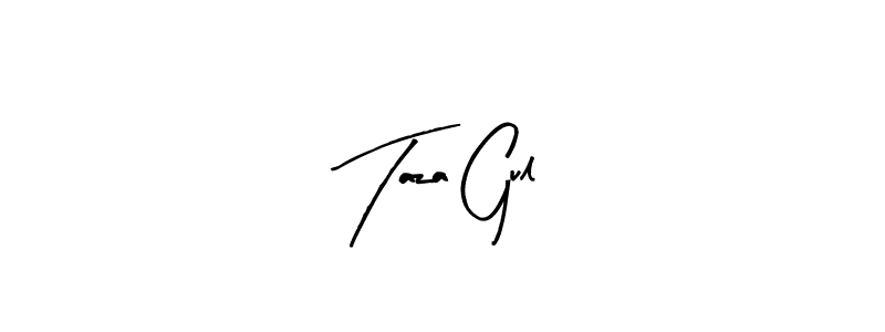 Design your own signature with our free online signature maker. With this signature software, you can create a handwritten (Arty Signature) signature for name Taza Gul. Taza Gul signature style 8 images and pictures png