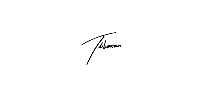 The best way (Arty Signature) to make a short signature is to pick only two or three words in your name. The name Tbhasan include a total of six letters. For converting this name. Tbhasan signature style 8 images and pictures png