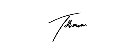 You should practise on your own different ways (Arty Signature) to write your name (Tdhawan) in signature. Don't let someone else do it for you. Tdhawan signature style 8 images and pictures png