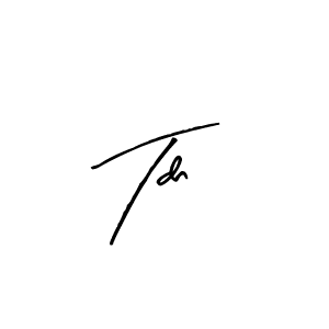 You should practise on your own different ways (Arty Signature) to write your name (Tdn) in signature. don't let someone else do it for you. Tdn signature style 8 images and pictures png