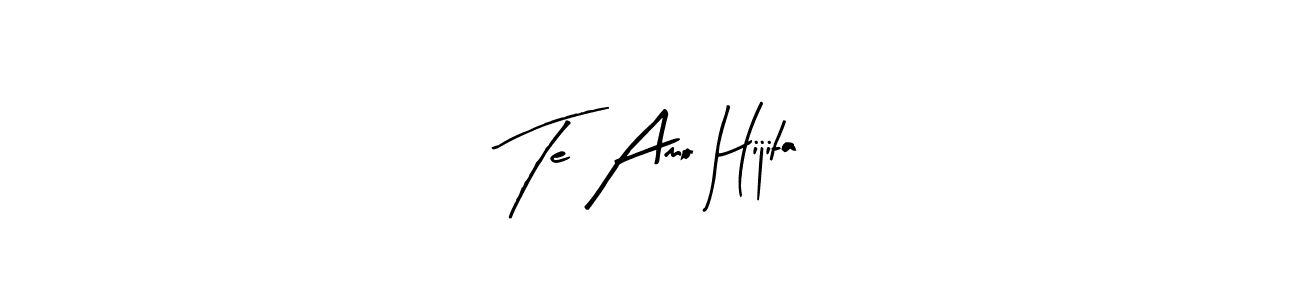 Arty Signature is a professional signature style that is perfect for those who want to add a touch of class to their signature. It is also a great choice for those who want to make their signature more unique. Get Te Amo Hijita name to fancy signature for free. Te Amo Hijita signature style 8 images and pictures png