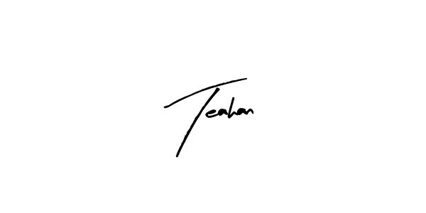 Design your own signature with our free online signature maker. With this signature software, you can create a handwritten (Arty Signature) signature for name Teahan. Teahan signature style 8 images and pictures png