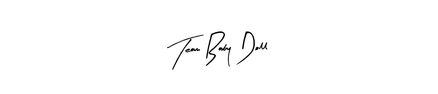 Check out images of Autograph of Team Baby Doll name. Actor Team Baby Doll Signature Style. Arty Signature is a professional sign style online. Team Baby Doll signature style 8 images and pictures png