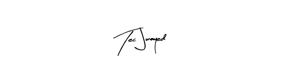 You should practise on your own different ways (Arty Signature) to write your name (Tec Junayed) in signature. don't let someone else do it for you. Tec Junayed signature style 8 images and pictures png