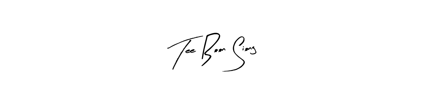 You can use this online signature creator to create a handwritten signature for the name Tee Boon Siong. This is the best online autograph maker. Tee Boon Siong signature style 8 images and pictures png