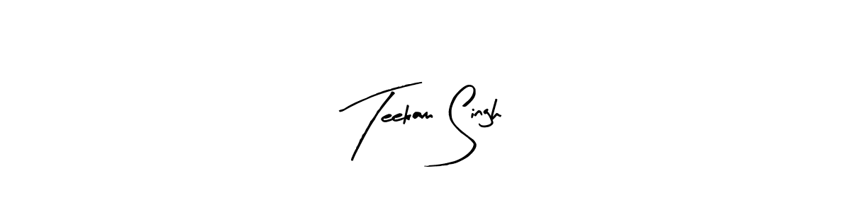 Similarly Arty Signature is the best handwritten signature design. Signature creator online .You can use it as an online autograph creator for name Teekam Singh. Teekam Singh signature style 8 images and pictures png