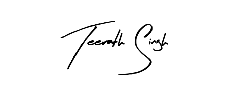 Make your name Teerath Singh memorable on every contract using Arty Signature autograph style. Instant transparent background export available. Teerath Singh signature style 8 images and pictures png